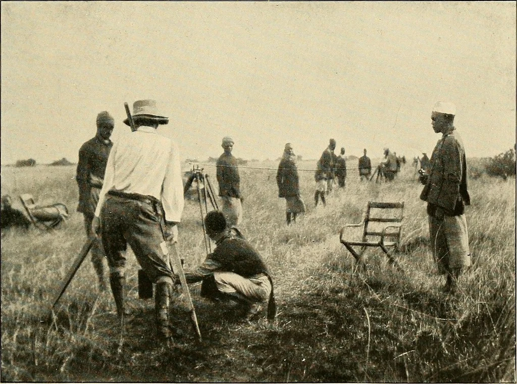 An illustration from Maps and survey, 1913, leaf 202