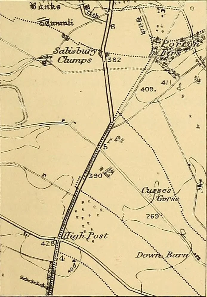 An illustration from Maps and survey, 1913, leaf 26