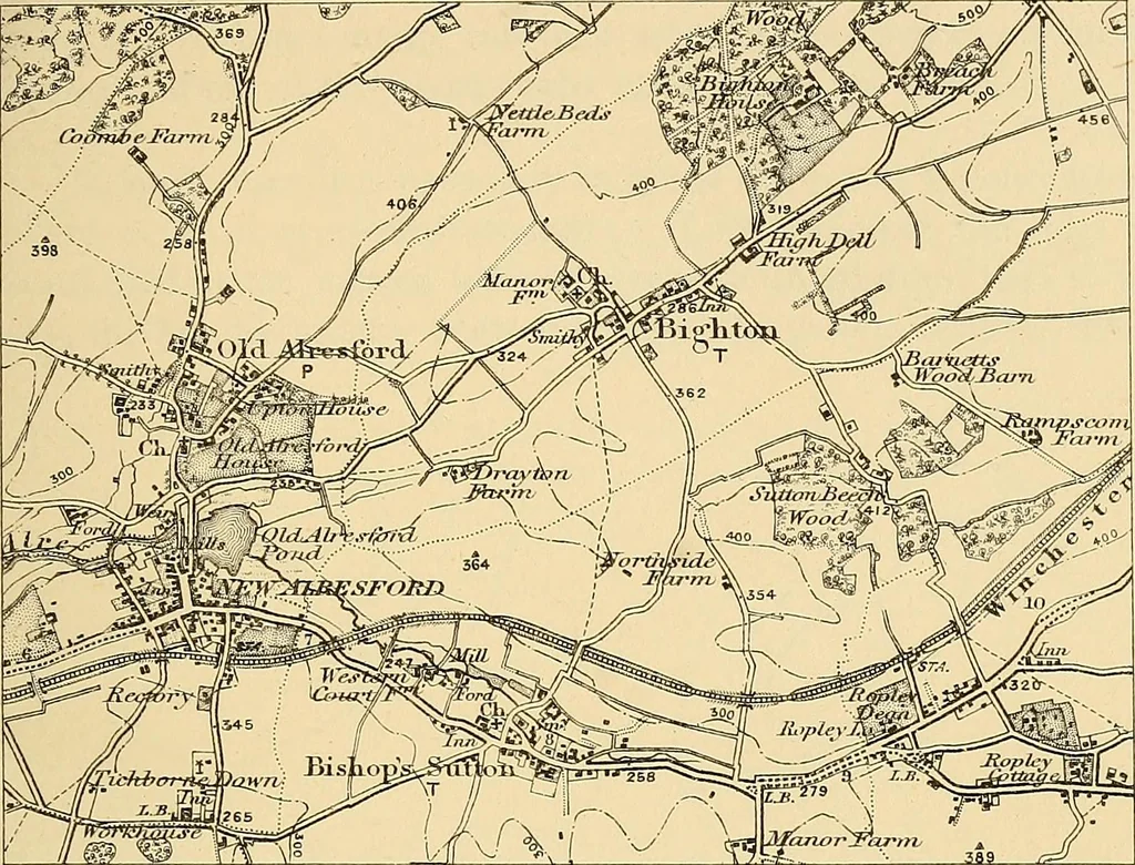 An illustration from Maps and survey, 1913, leaf 50