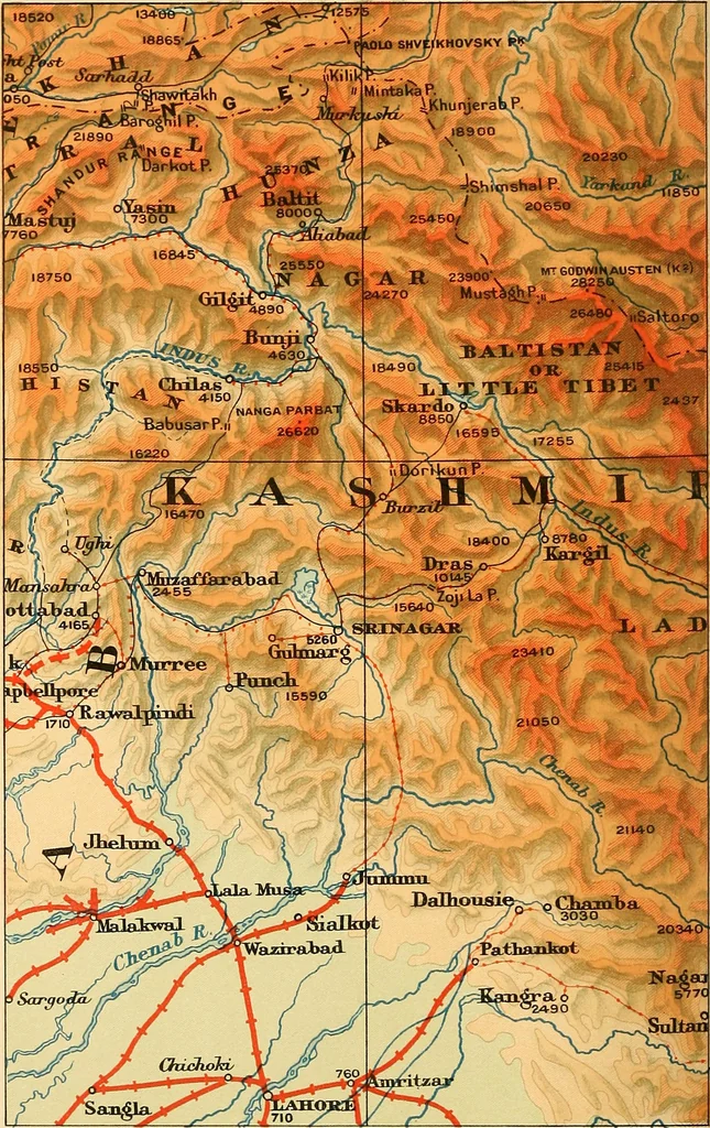 An illustration from Maps and survey, 1913, leaf 75
