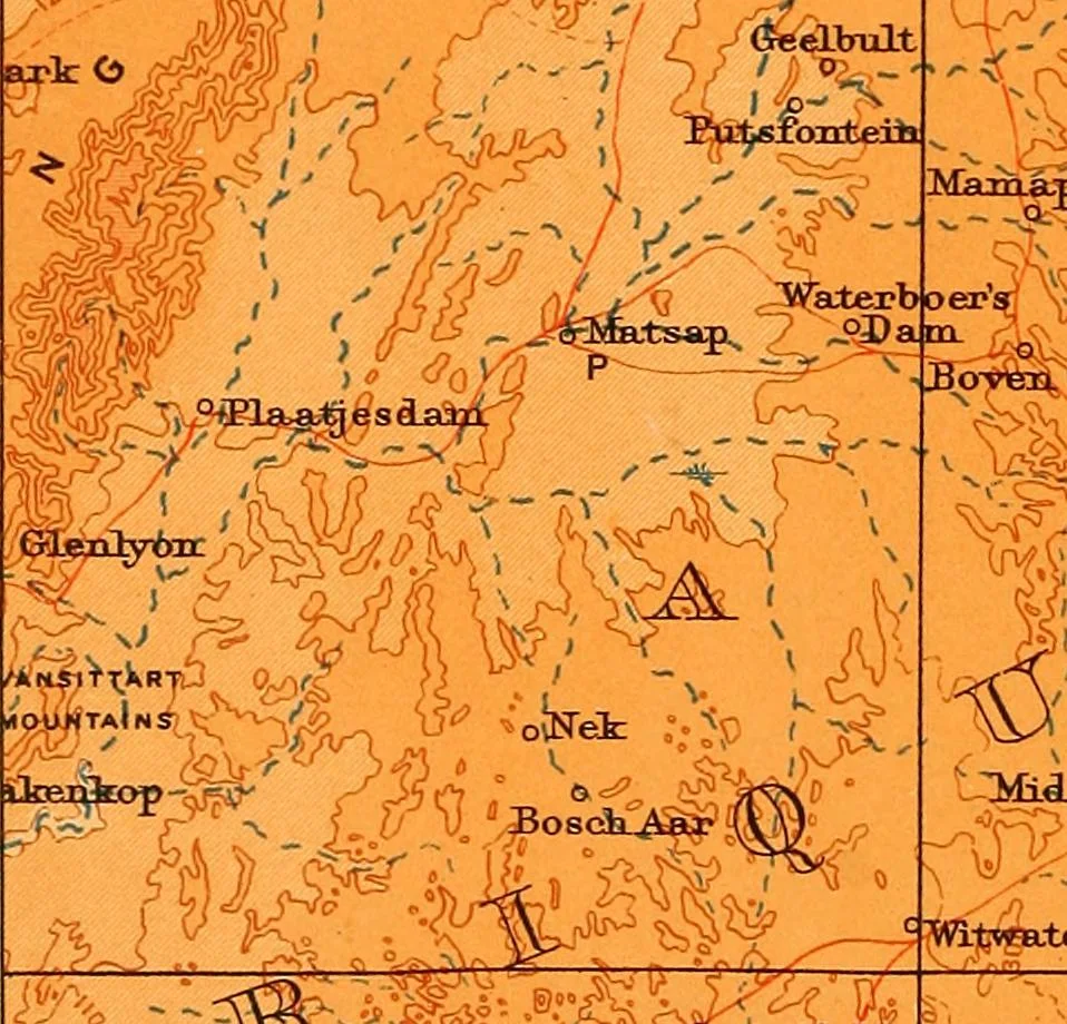 An illustration from Maps and survey, 1913, leaf 91