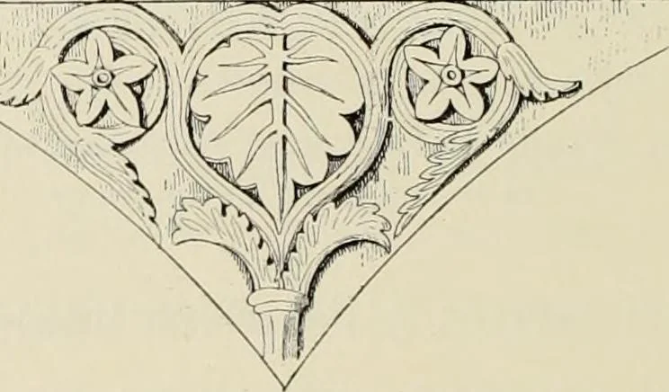 An illustration from Les marbriers romains et le mobilier presbytéral, 1897, leaf 205