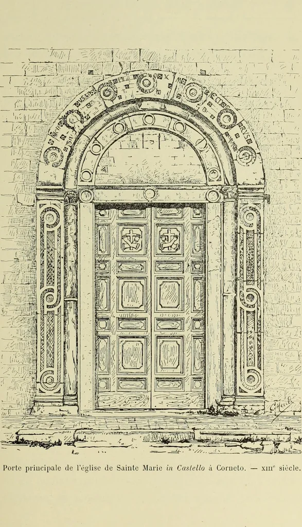 An illustration from Les marbriers romains et le mobilier presbytéral, 1897, leaf 218