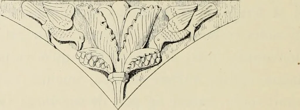 An illustration from Les marbriers romains et le mobilier presbytéral, 1897, leaf 287