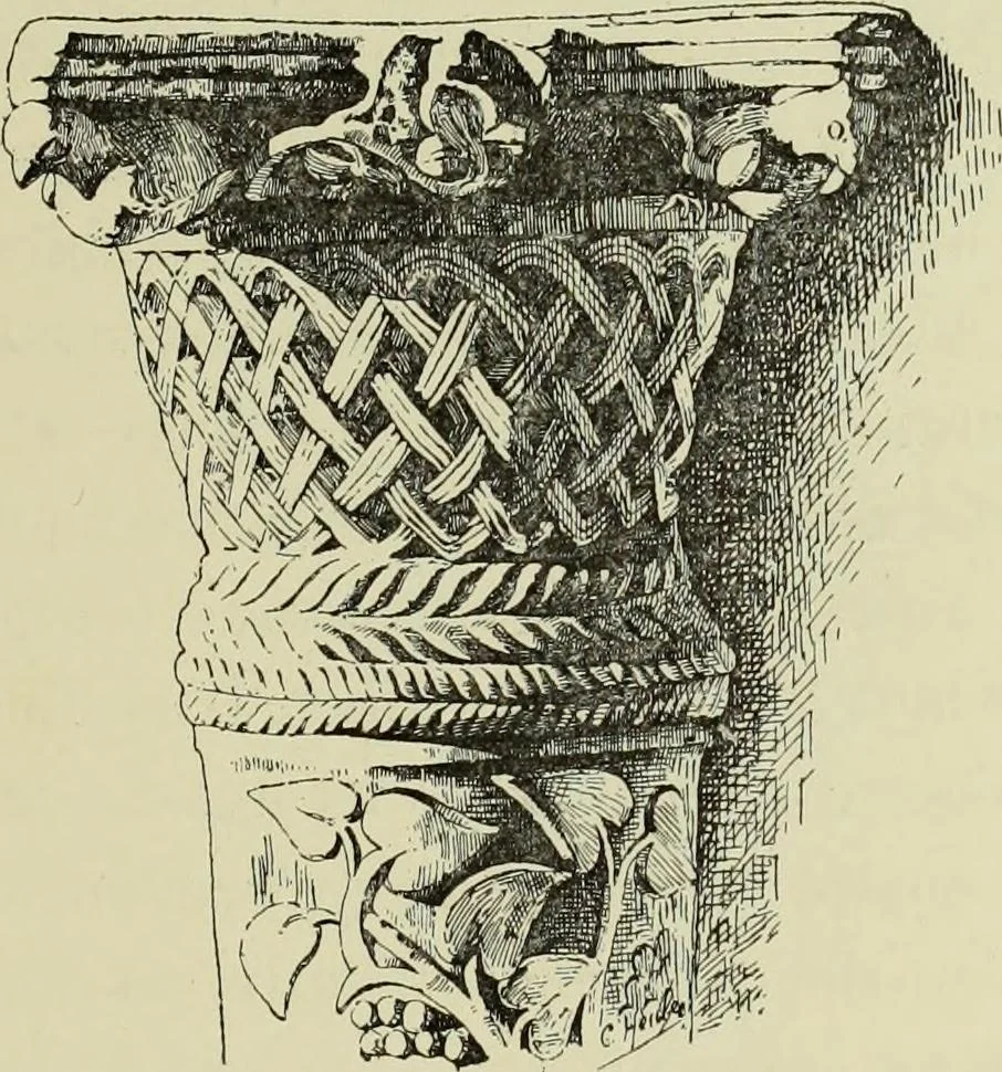 An illustration from Les marbriers romains et le mobilier presbytéral, 1897, leaf 30