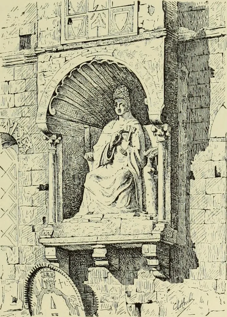An illustration from Les marbriers romains et le mobilier presbytéral, 1897, leaf 336