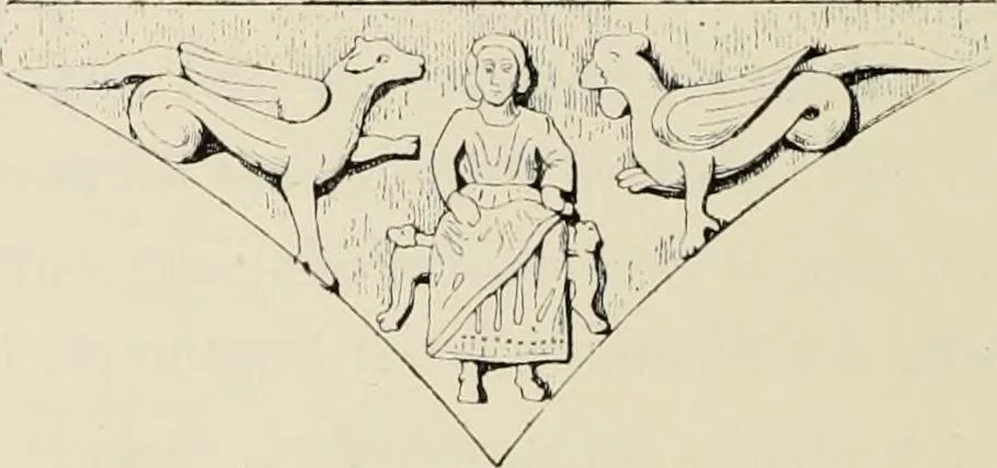 An illustration from Les marbriers romains et le mobilier presbytéral, 1897, leaf 353