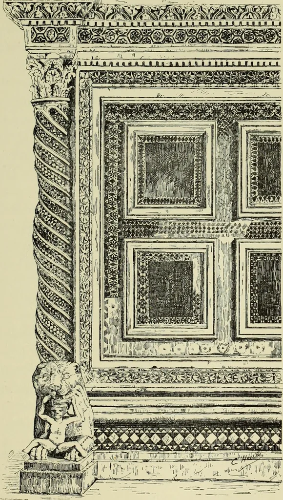 An illustration from Les marbriers romains et le mobilier presbytéral, 1897, leaf 378
