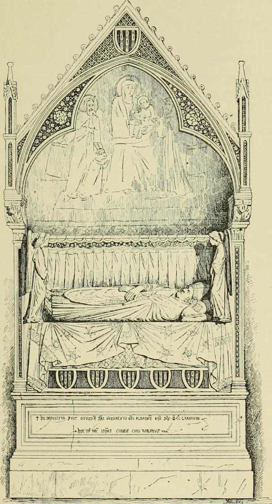 An illustration from Les marbriers romains et le mobilier presbytéral, 1897, leaf 400