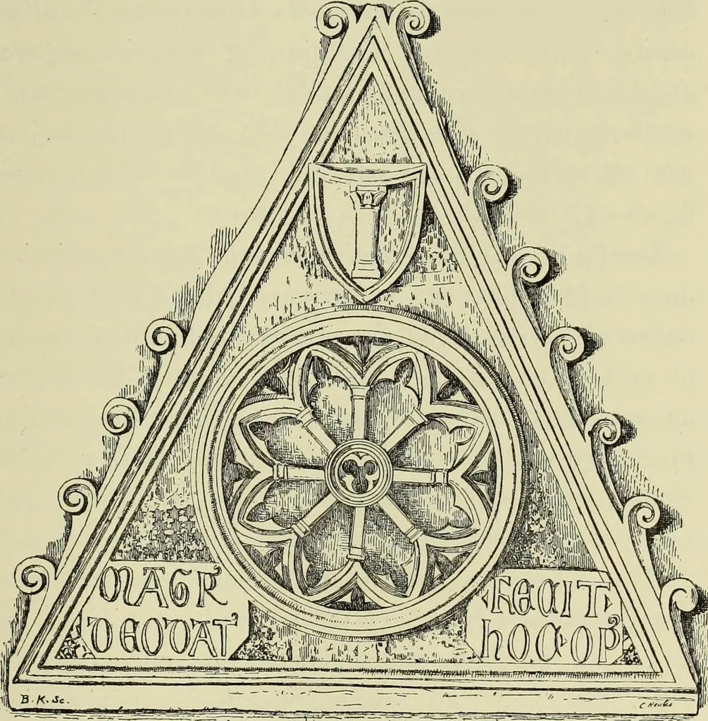 An illustration from Les marbriers romains et le mobilier presbytéral, 1897, leaf 420