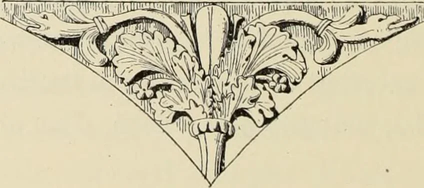 An illustration from Les marbriers romains et le mobilier presbytéral, 1897, leaf 429