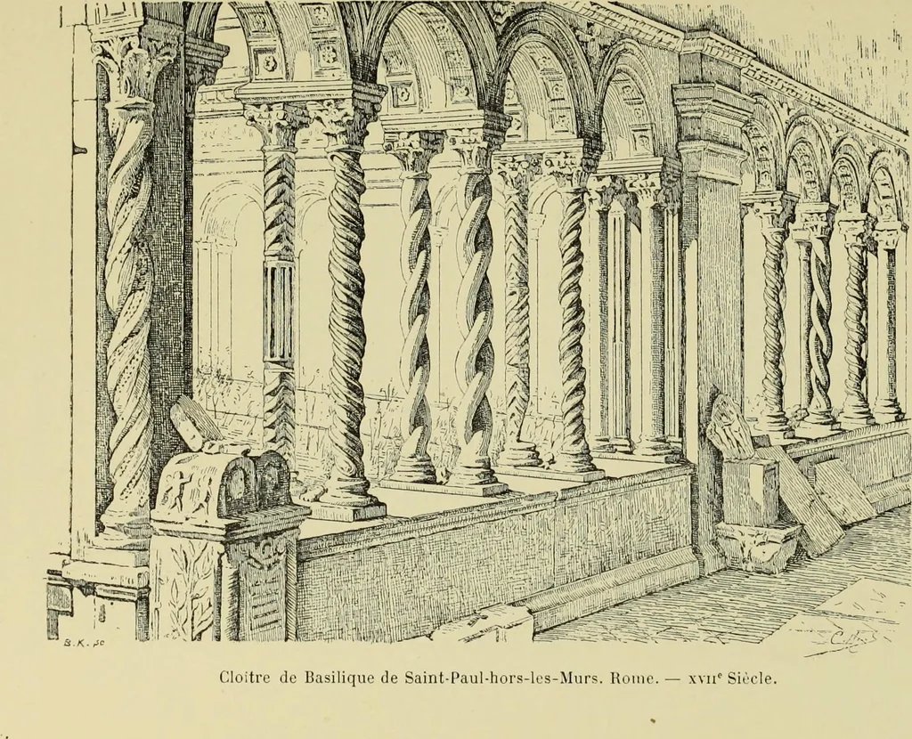 An illustration from Les marbriers romains et le mobilier presbytéral, 1897, leaf 476