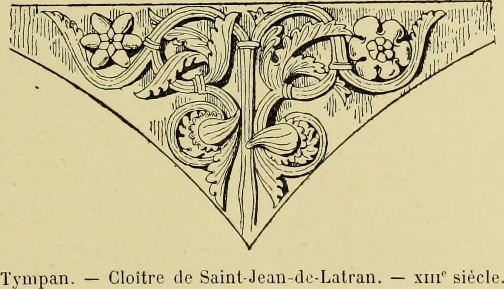 An illustration from Les marbriers romains et le mobilier presbytéral, 1897, leaf 494