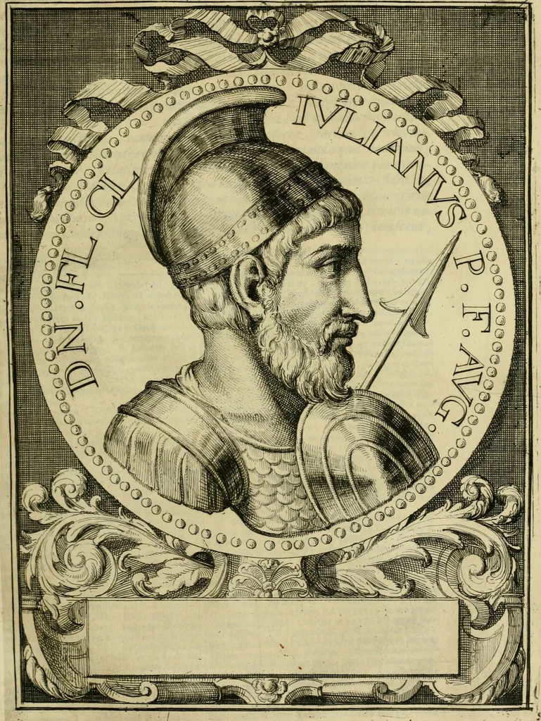 An illustration from Ammiani Marcellini Rerum gestarum qui de XXXI supersunt, libri XVIII, 1693, leaf 130