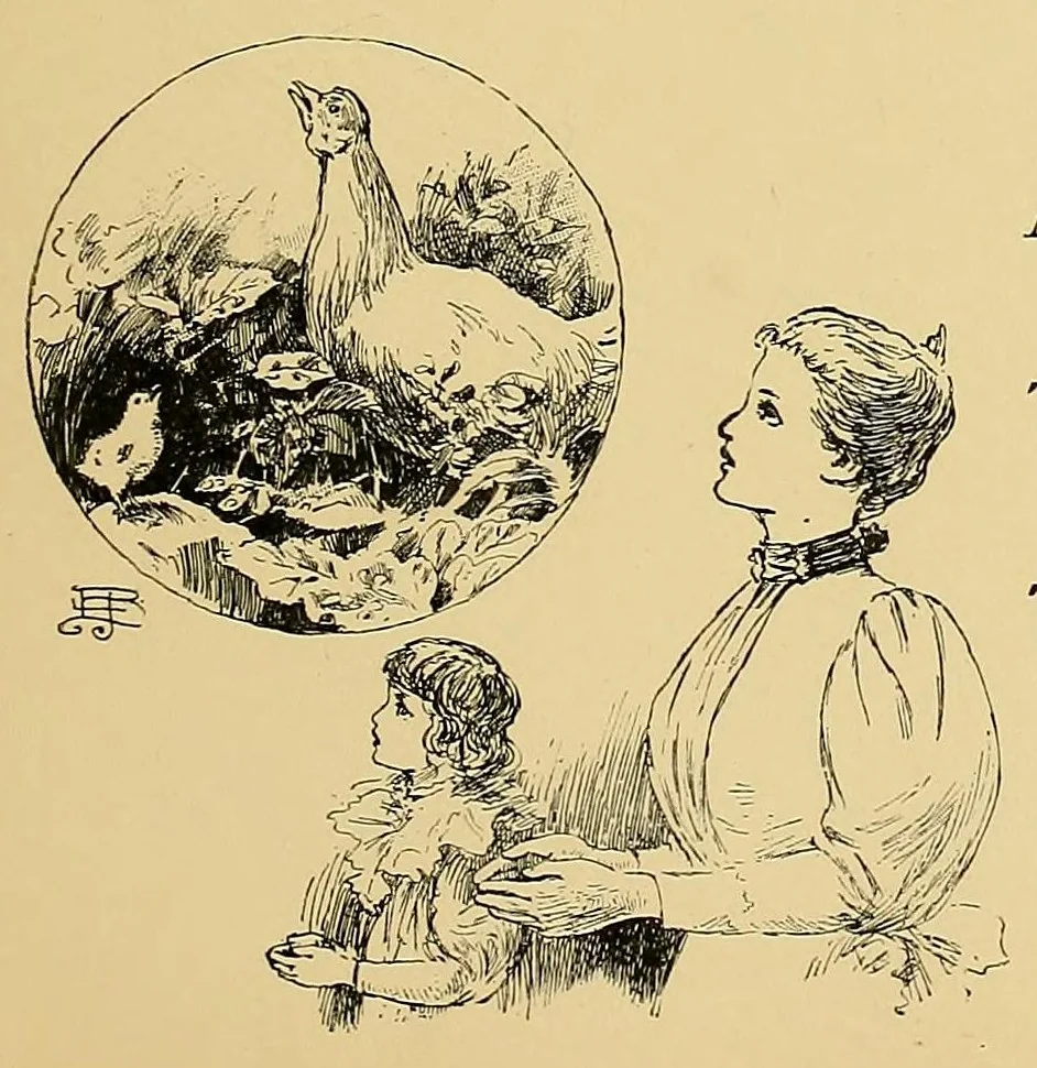 An illustration from Marching plays. Designed for little children at home, 1896, leaf 41