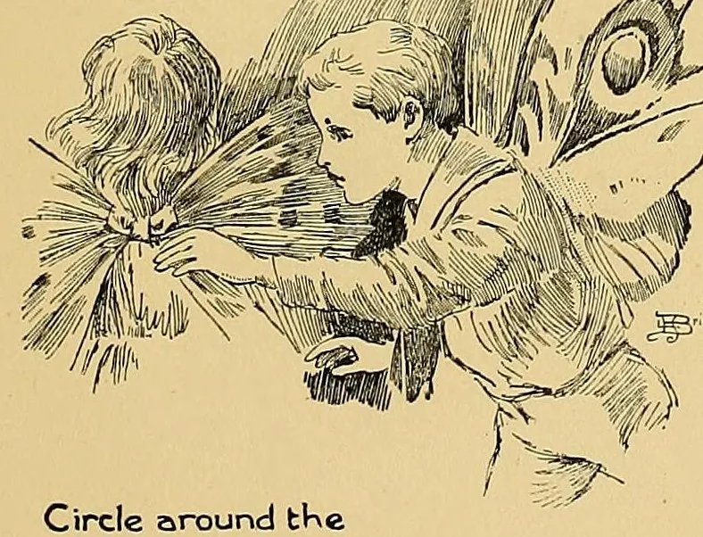 An illustration from Marching plays. Designed for little children at home, 1896, leaf 83