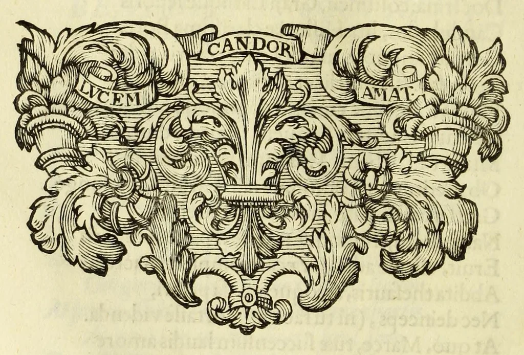 An illustration from Marci Velseri, Matthaei F. Ant. N. Reip. Augustanae quondam duumviri, Opera historica et philologica, sacra et profana. : In quibus historia boica, res Augustinae, conversio & passio SS. martyrum, Afrae, Hilariae, Dignae, Eunomiae, Eutropiae, vitae S. Udalrici, & S. Severini, narratio eorum, quae contigerunt Apollonio Tyrio, tabulae Peutingerianae integrae, epistolae ad viros illustres Latinae Italicaeque, & proteus satyra continentur., 1682, leaf 126