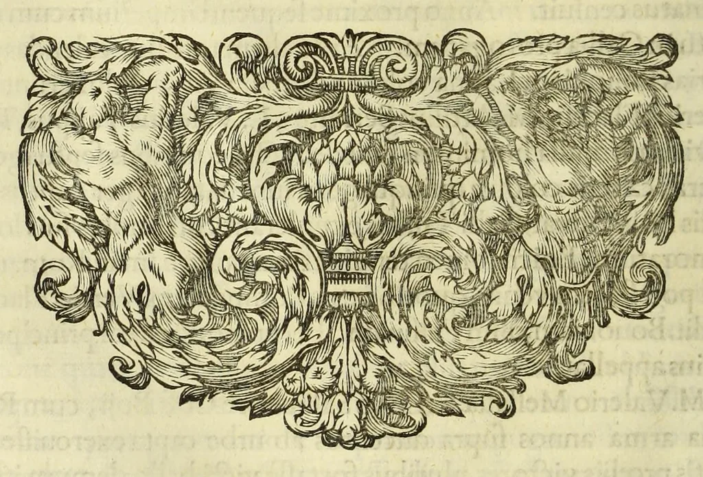 An illustration from Marci Velseri, Matthaei F. Ant. N. Reip. Augustanae quondam duumviri, Opera historica et philologica, sacra et profana. : In quibus historia boica, res Augustinae, conversio & passio SS. martyrum, Afrae, Hilariae, Dignae, Eunomiae, Eutropiae, vitae S. Udalrici, & S. Severini, narratio eorum, quae contigerunt Apollonio Tyrio, tabulae Peutingerianae integrae, epistolae ad viros illustres Latinae Italicaeque, & proteus satyra continentur., 1682, leaf 170