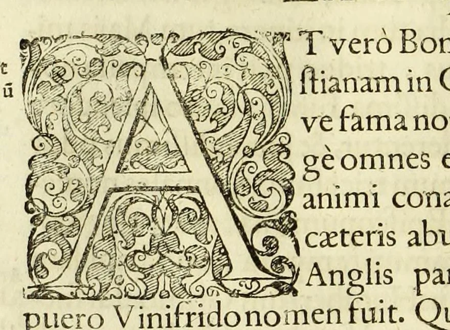 An illustration from Marci Velseri, Matthaei F. Ant. N. Reip. Augustanae quondam duumviri, Opera historica et philologica, sacra et profana. : In quibus historia boica, res Augustinae, conversio & passio SS. martyrum, Afrae, Hilariae, Dignae, Eunomiae, Eutropiae, vitae S. Udalrici, & S. Severini, narratio eorum, quae contigerunt Apollonio Tyrio, tabulae Peutingerianae integrae, epistolae ad viros illustres Latinae Italicaeque, & proteus satyra continentur., 1682, leaf 274