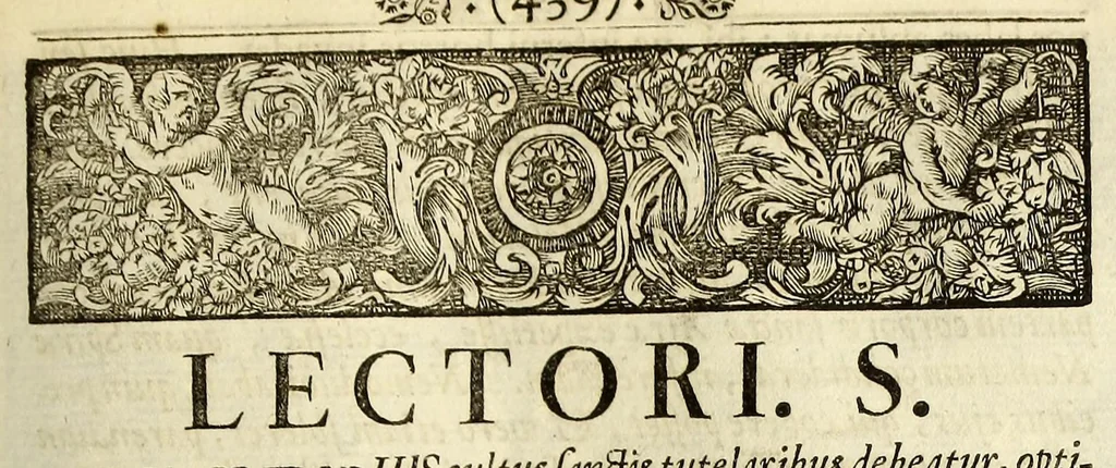 An illustration from Marci Velseri, Matthaei F. Ant. N. Reip. Augustanae quondam duumviri, Opera historica et philologica, sacra et profana. : In quibus historia boica, res Augustinae, conversio & passio SS. martyrum, Afrae, Hilariae, Dignae, Eunomiae, Eutropiae, vitae S. Udalrici, & S. Severini, narratio eorum, quae contigerunt Apollonio Tyrio, tabulae Peutingerianae integrae, epistolae ad viros illustres Latinae Italicaeque, & proteus satyra continentur., 1682, leaf 577