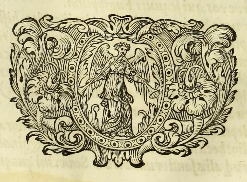 An illustration from Marci Velseri, Matthaei F. Ant. N. Reip. Augustanae quondam duumviri, Opera historica et philologica, sacra et profana. : In quibus historia boica, res Augustinae, conversio & passio SS. martyrum, Afrae, Hilariae, Dignae, Eunomiae, Eutropiae, vitae S. Udalrici, & S. Severini, narratio eorum, quae contigerunt Apollonio Tyrio, tabulae Peutingerianae integrae, epistolae ad viros illustres Latinae Italicaeque, & proteus satyra continentur., 1682, leaf 772