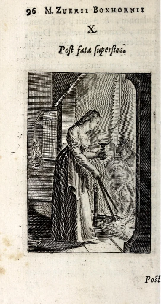 An illustration from Marci ZuerI BoxhornI Emblemata politica : accedunt dissertationes politicae de Romanorum imperio, et quaedam aliae, 1651, leaf 102