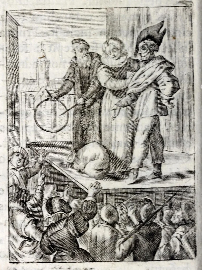 An illustration from Marci ZuerI BoxhornI Emblemata politica : accedunt dissertationes politicae de Romanorum imperio, et quaedam aliae, 1651, leaf 140