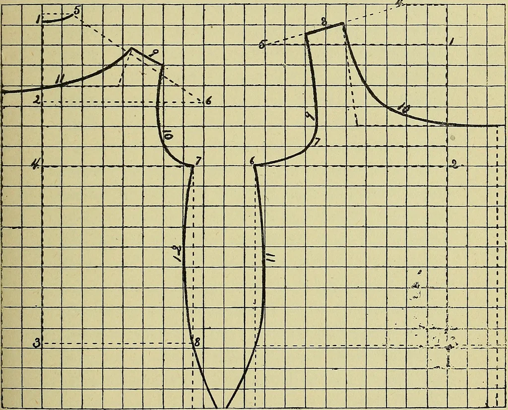 An illustration from Margaret J. Blair's system of sewing and garment drafting, 1904, leaf 118