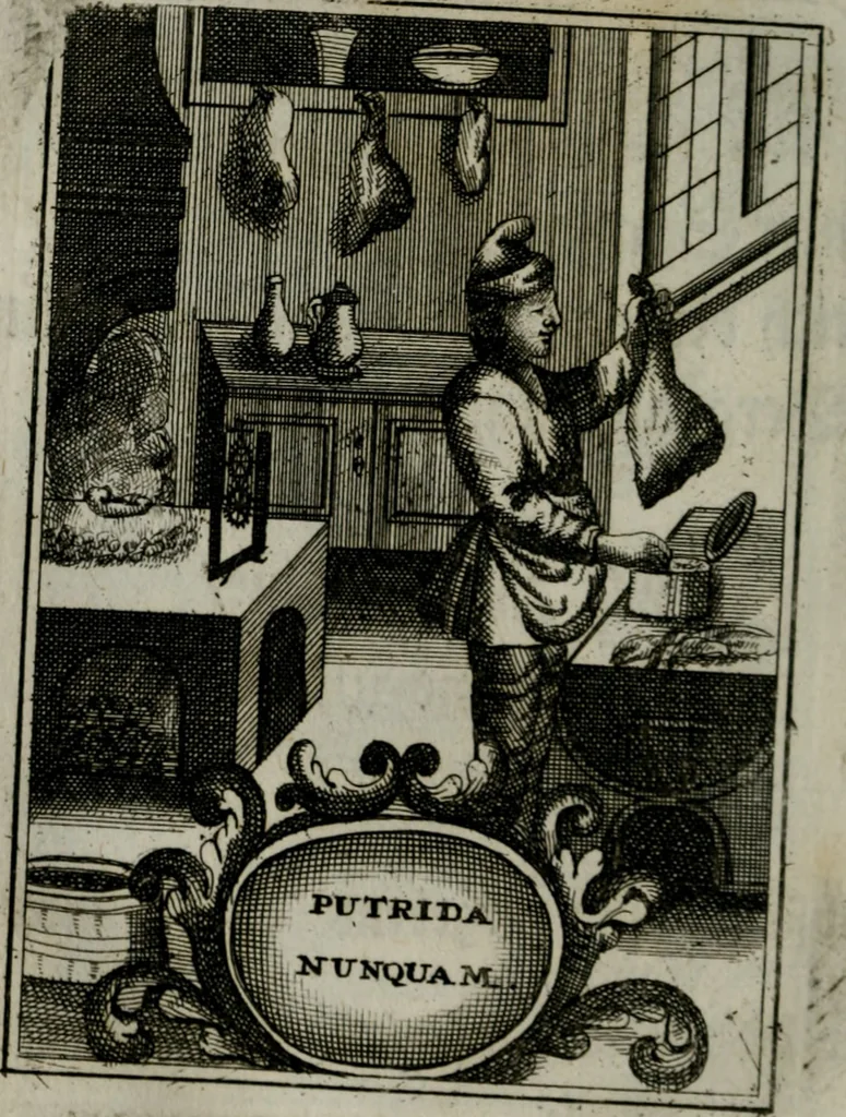 An illustration from Mariae höchst-wunderbarliche und ohne alle Sünden-Mackl gnaden-reich beschehene Empfängnuss : in hunderterley Sinn-Bildern vorgestellet, mit minder ... durch gleich-lauffende Vers deutlich erkläret : anbey mit einer anmüthigen Melodey versehen .., 1712, leaf 139