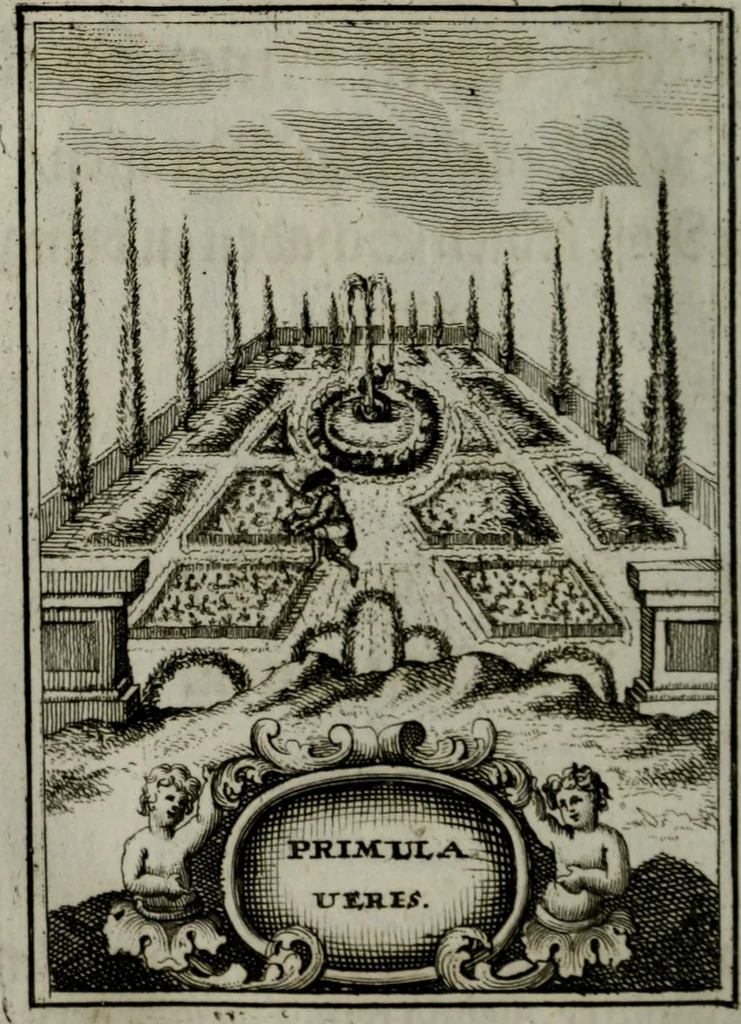 An illustration from Mariae höchst-wunderbarliche und ohne alle Sünden-Mackl gnaden-reich beschehene Empfängnuss : in hunderterley Sinn-Bildern vorgestellet, mit minder ... durch gleich-lauffende Vers deutlich erkläret : anbey mit einer anmüthigen Melodey versehen .., 1712, leaf 159