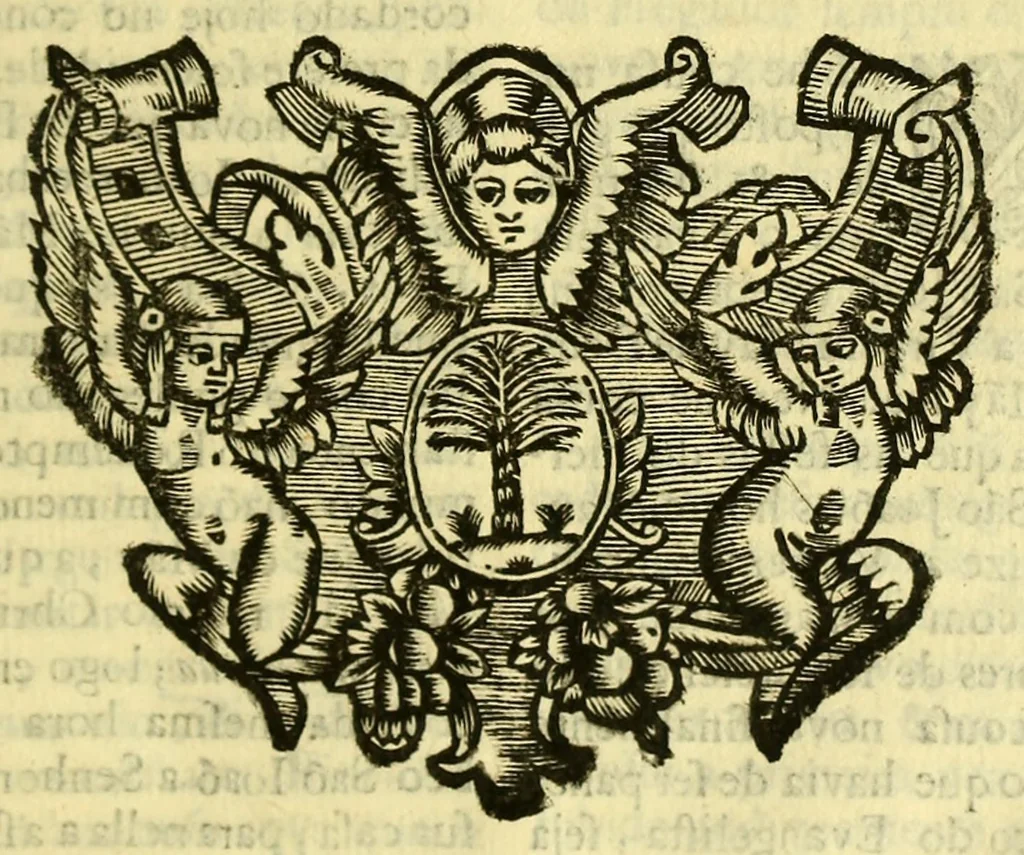 An illustration from Maria Rosa Mystica. : Excellencias, poderes, e maravilhas do seu rosario, compendiadas em trinta sermoens asceticos, & panegyricos sobre os dous evangelhos desta solennidade novo, & antigo:, 1686, leaf 485