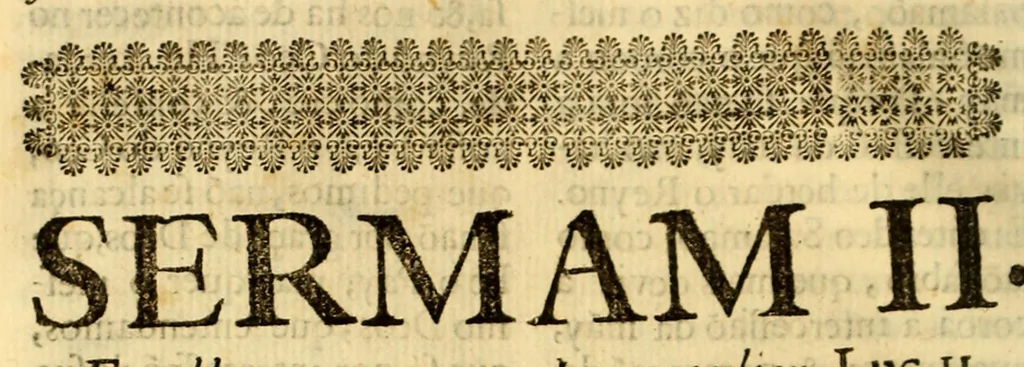 An illustration from Maria Rosa Mystica. : Excellencias, poderes, e maravilhas do seu rosario, compendiadas em trinta sermoens asceticos, & panegyricos sobre os dous evangelhos desta solennidade novo, & antigo:, 1686, leaf 50