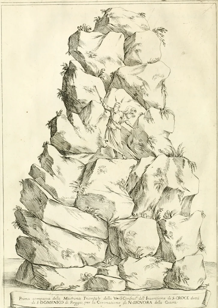 An illustration from Maria Vergine coronata : descrizione, e dichiarazione della diuota solennità fatta in Reggio li 13. maggio 1674, 1675, leaf 103