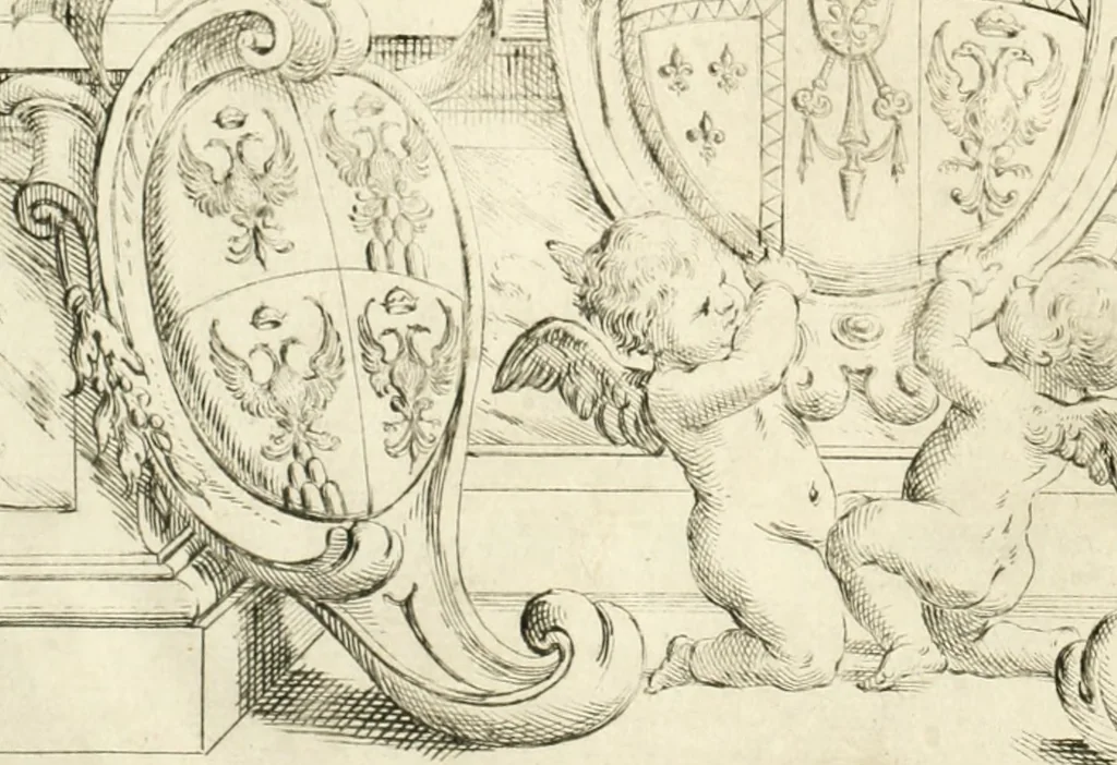 An illustration from Maria Vergine coronata : descrizione, e dichiarazione della diuota solennità fatta in Reggio li 13. maggio 1674, 1675, leaf 11