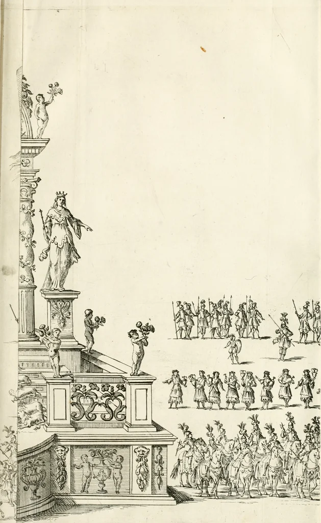 An illustration from Maria Vergine coronata : descrizione, e dichiarazione della diuota solennità fatta in Reggio li 13. maggio 1674, 1675, leaf 132