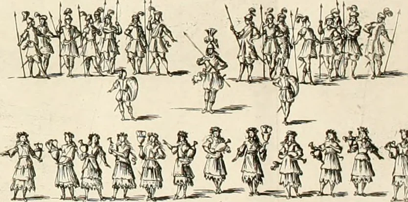 An illustration from Maria Vergine coronata : descrizione, e dichiarazione della diuota solennità fatta in Reggio li 13. maggio 1674, 1675, leaf 133