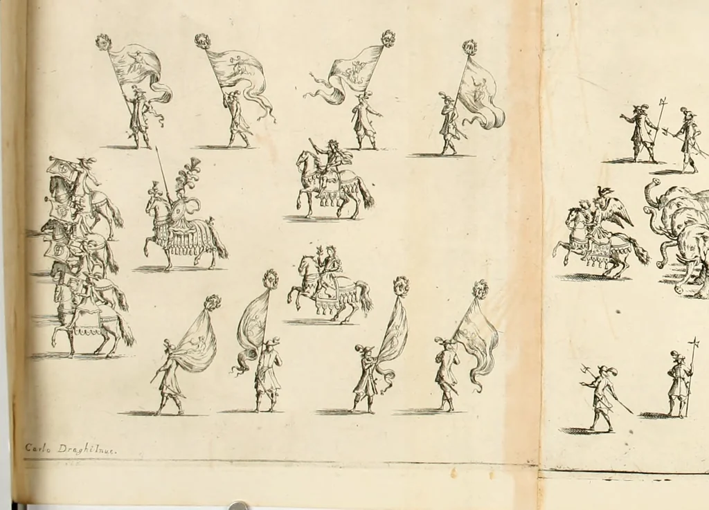 An illustration from Maria Vergine coronata : descrizione, e dichiarazione della diuota solennità fatta in Reggio li 13. maggio 1674, 1675, leaf 157