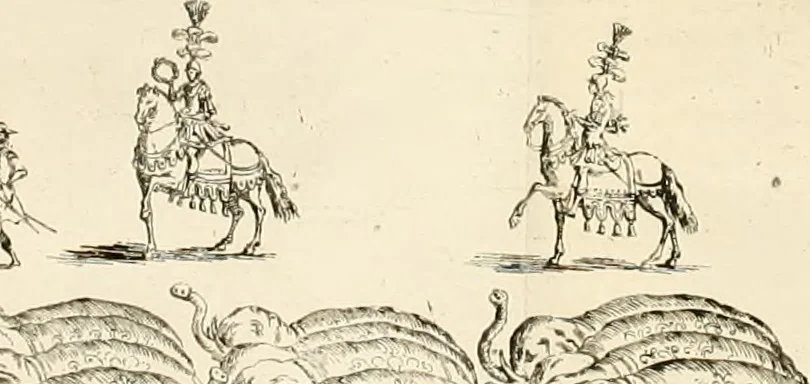 An illustration from Maria Vergine coronata : descrizione, e dichiarazione della diuota solennità fatta in Reggio li 13. maggio 1674, 1675, leaf 157
