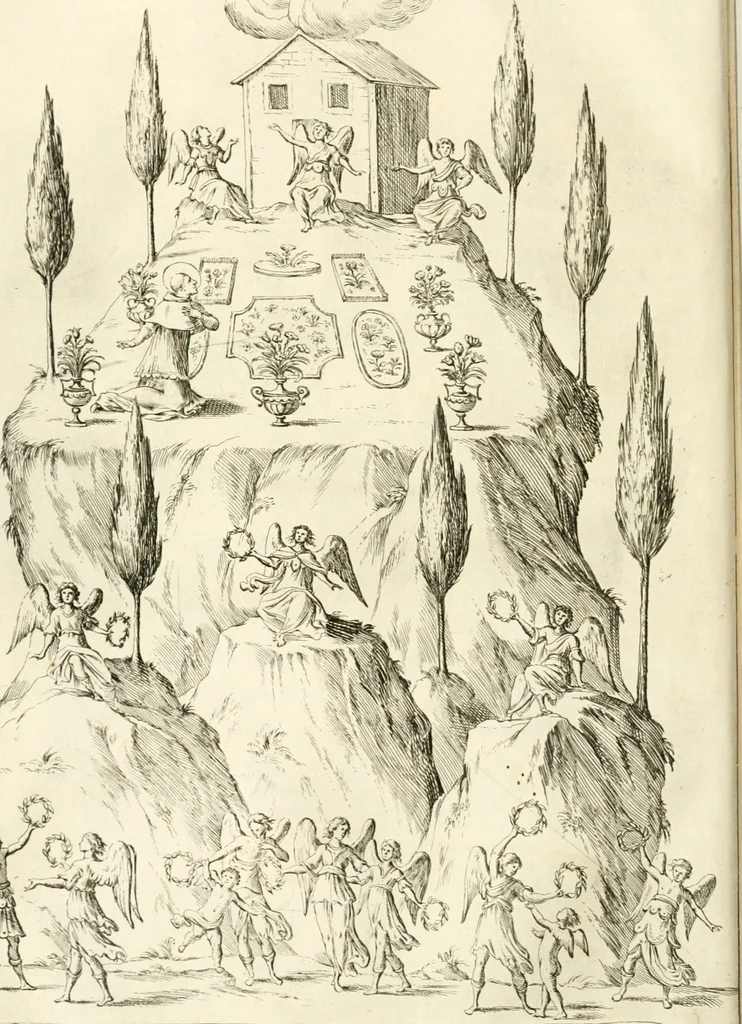 An illustration from Maria Vergine coronata : descrizione, e dichiarazione della diuota solennità fatta in Reggio li 13. maggio 1674, 1675, leaf 55
