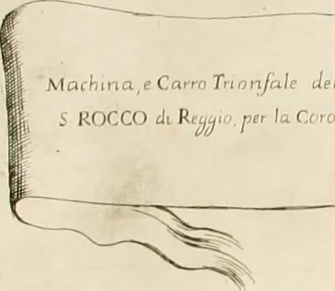 An illustration from Maria Vergine coronata : descrizione, e dichiarazione della diuota solennità fatta in Reggio li 13. maggio 1674, 1675, leaf 97