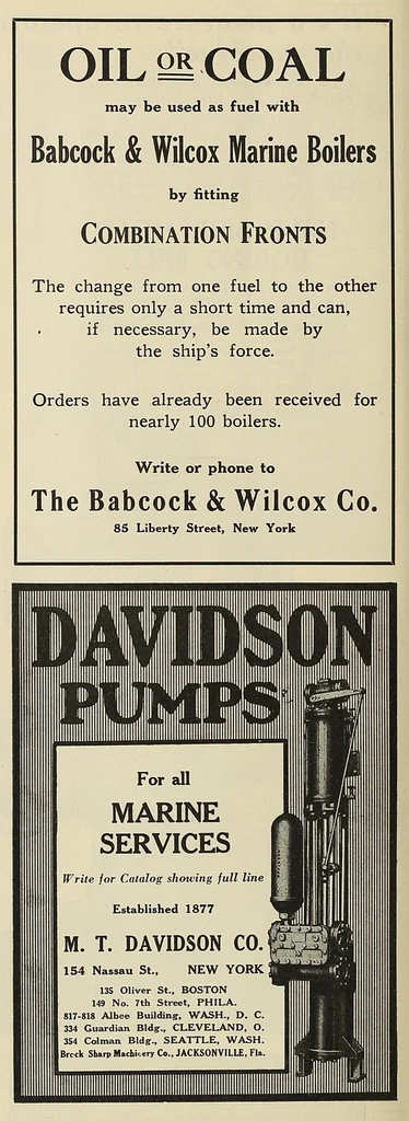 An illustration from Marine engineering, 1920, leaf 702