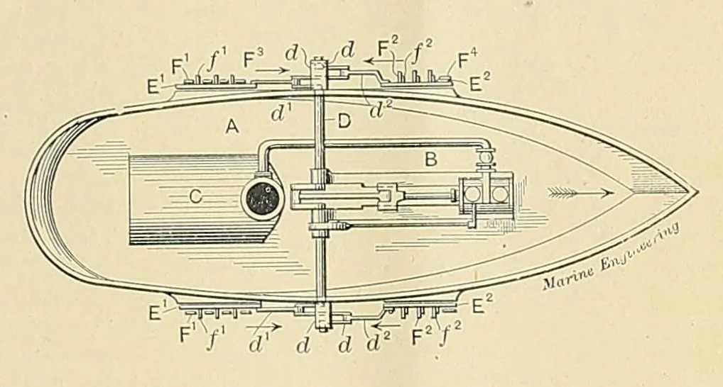 An illustration from Marine engineering, 1897, leaf 223