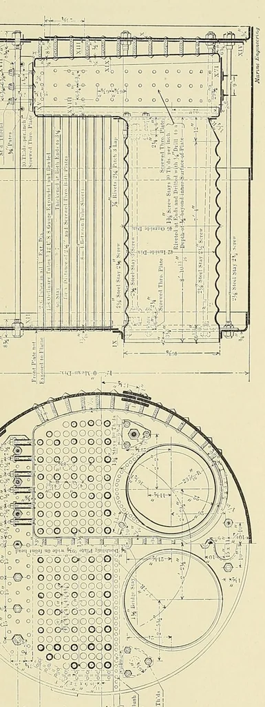 An illustration from Marine engineering, 1897, leaf 145