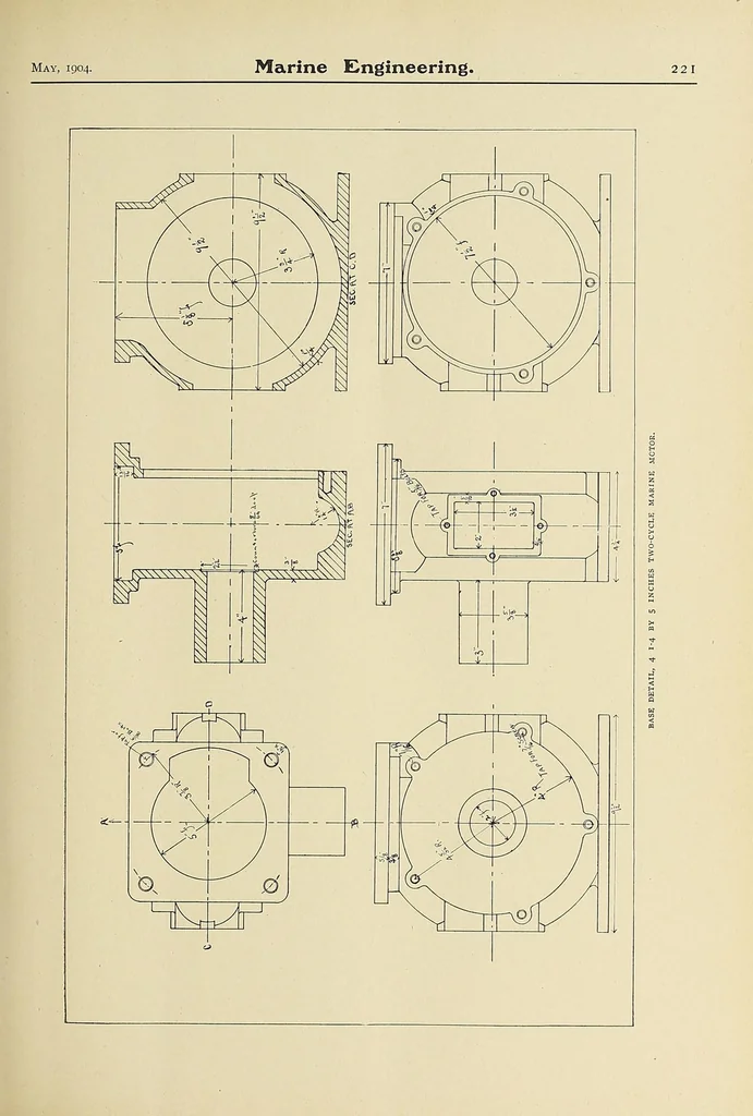 An illustration from Marine engineering, 1897, leaf 235