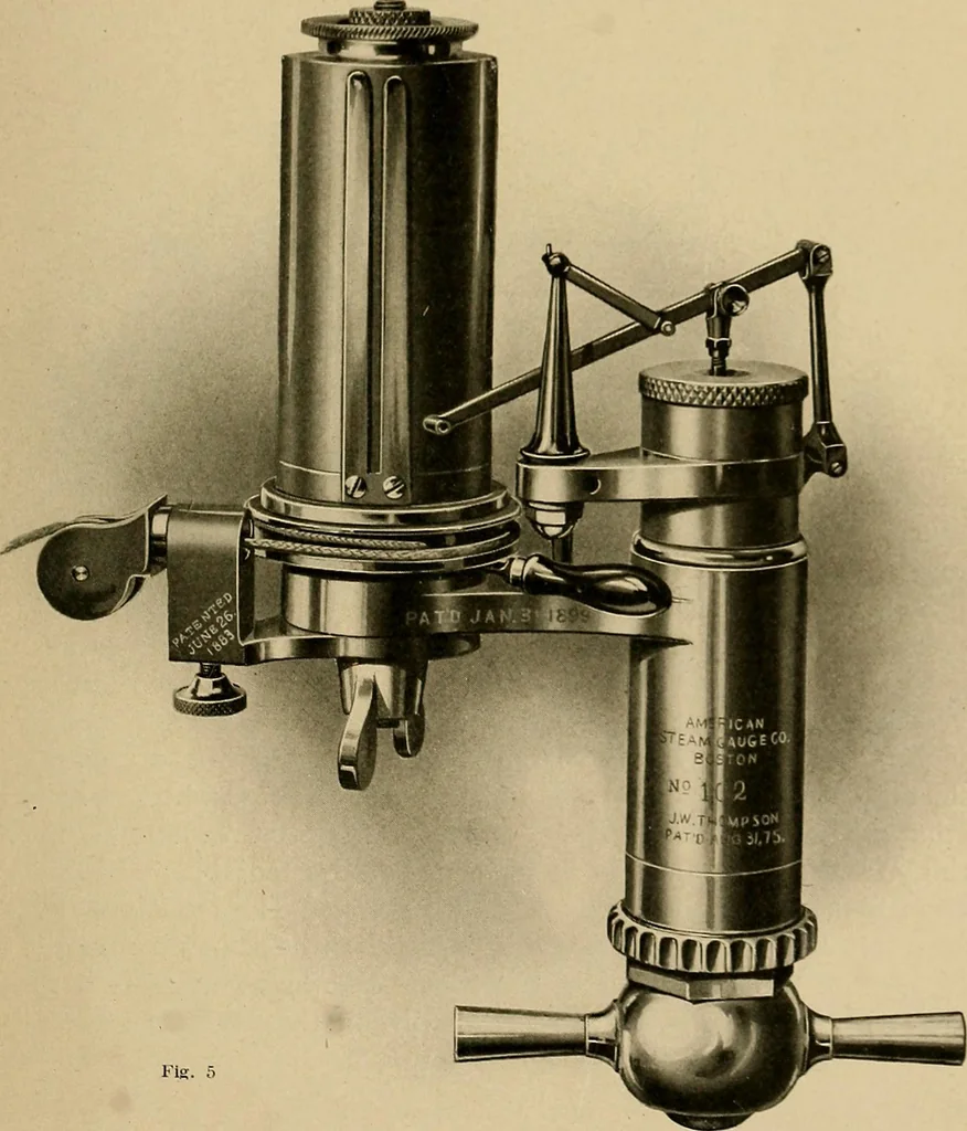 An illustration from Marine engine indicating; a complete treatise on the indicator and indicator diagrams as applied to marine engines, 1910, leaf 16