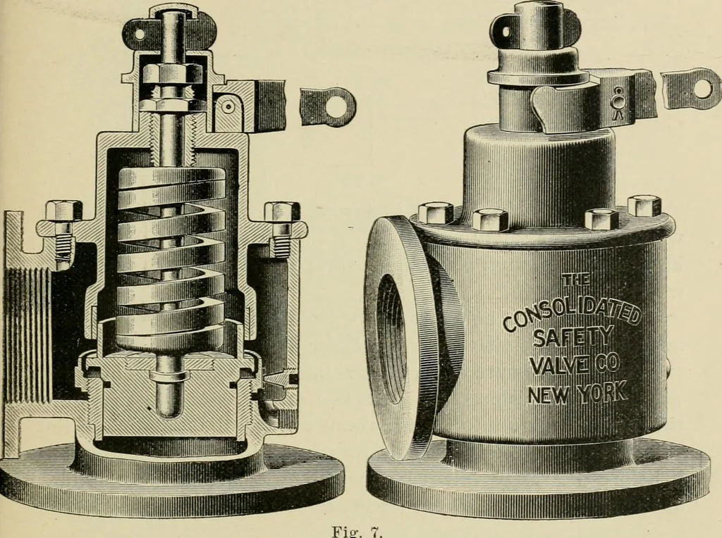 An illustration from Marine engines; problems, notes and sketches. Additional to the text-book used in the instruction of naval cadets of the second class, United States Naval Academy, 1899, leaf 30