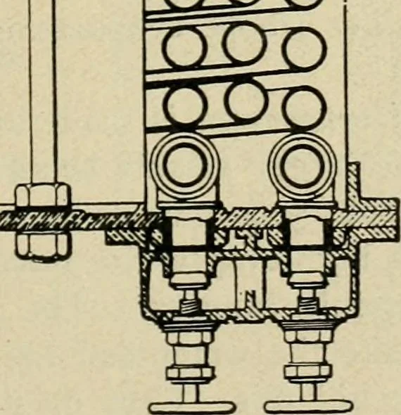 An illustration from Marine engines; problems, notes and sketches. Additional to the text-book used in the instruction of naval cadets of the second class, United States Naval Academy, 1899, leaf 94