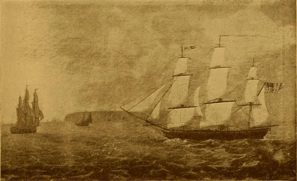 An illustration from The Marine room of the Peabody Museum of Salem, 1921, leaf 102