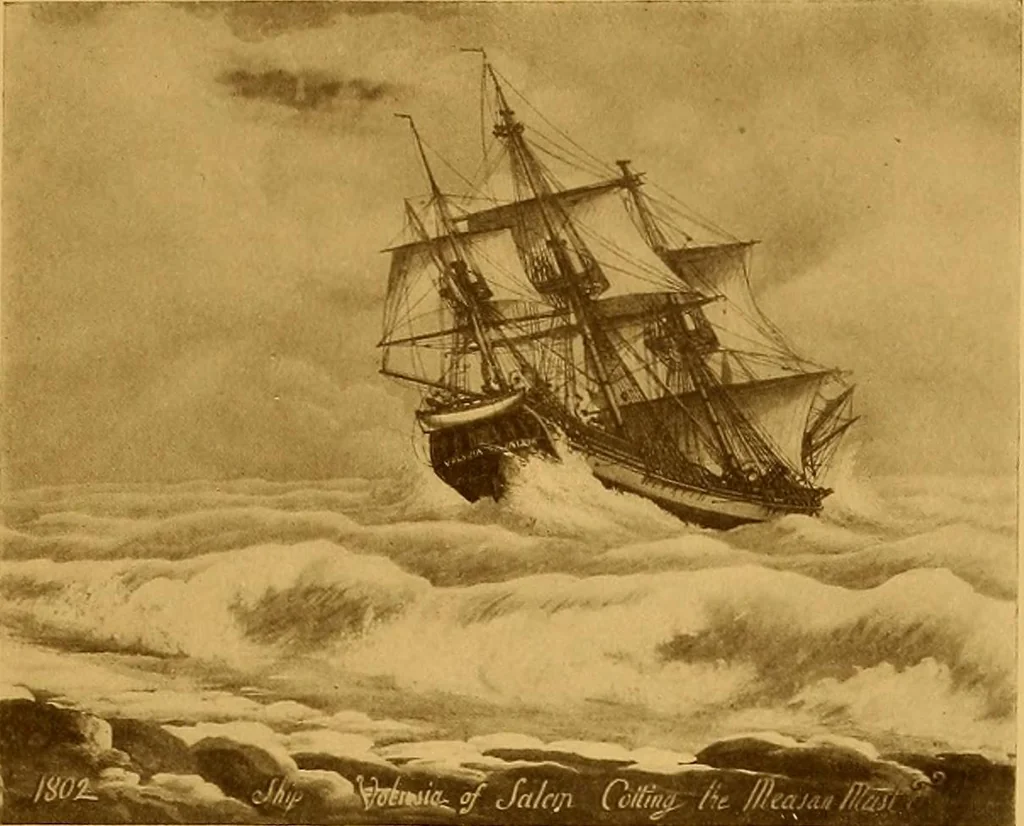An illustration from The Marine room of the Peabody Museum of Salem, 1921, leaf 110