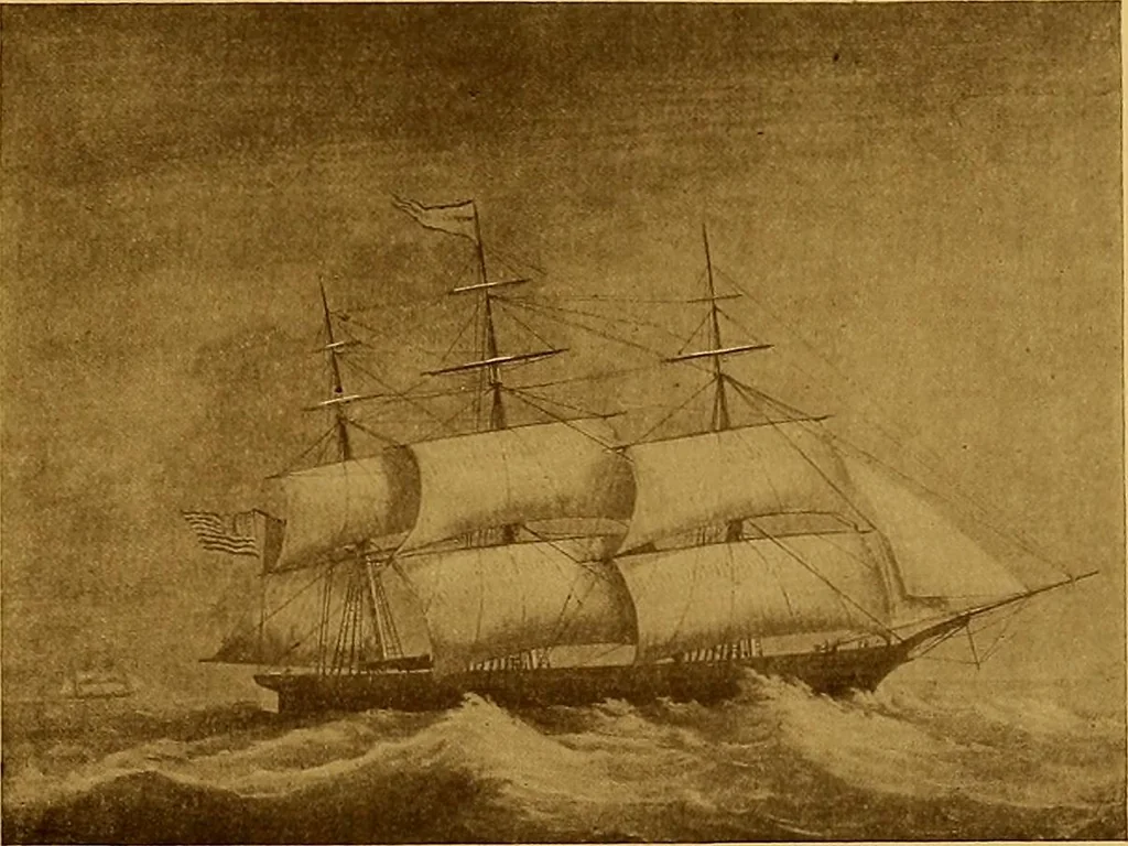 An illustration from The Marine room of the Peabody Museum of Salem, 1921, leaf 110